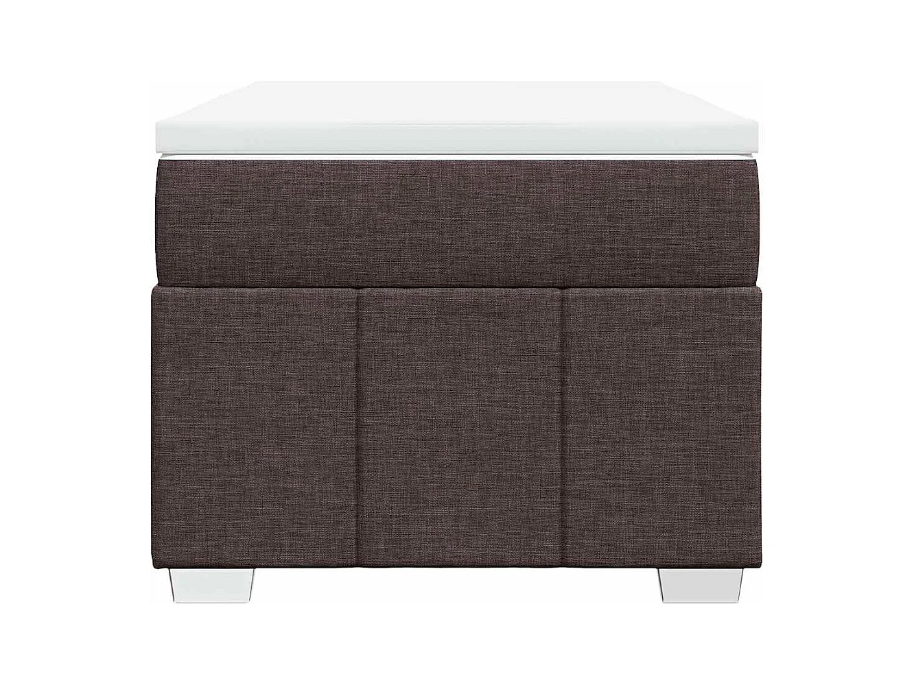 Boxspring met matras stof donkerbruin 100x200 cm