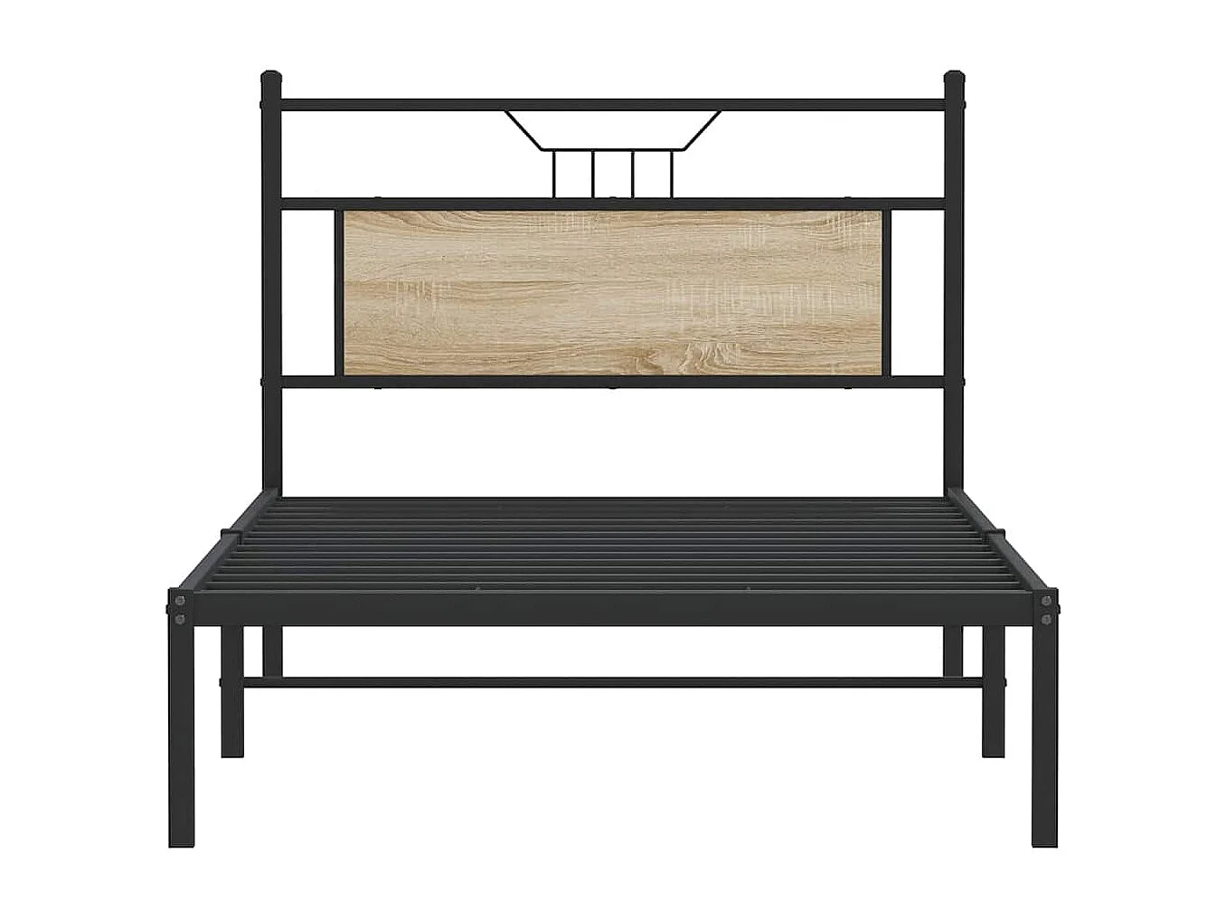 Estrutura cama s/ colchão derivados de madeira carvalho sonoma