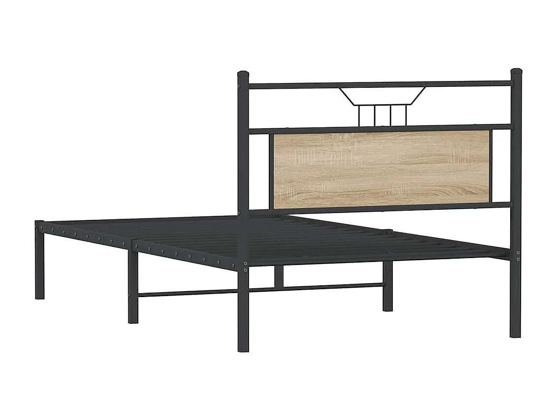 Estrutura cama s/ colchão derivados de madeira carvalho sonoma