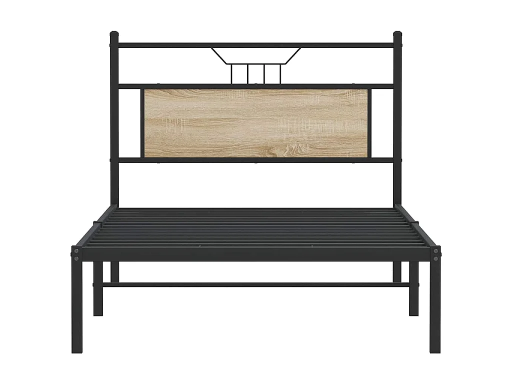 Cadre de lit sans matelas chêne sonoma 100x190 cm