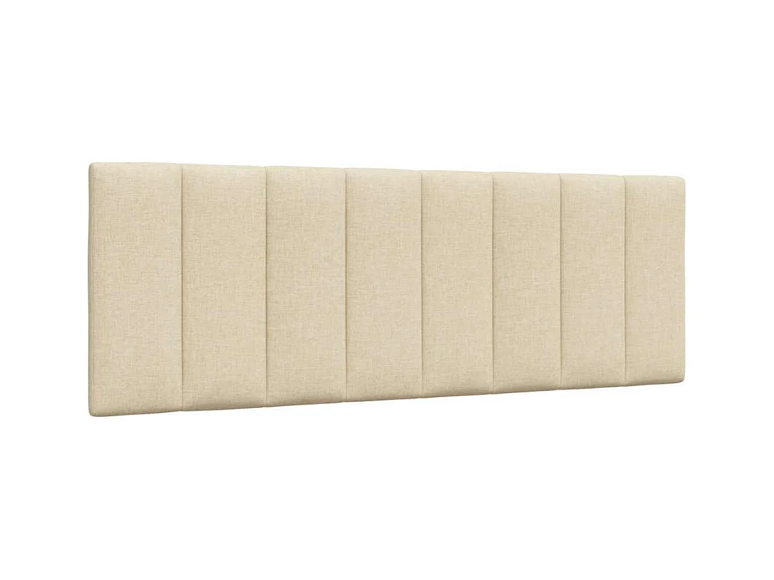 Lit avec matelas Hanko crème 140x200 cm tissu