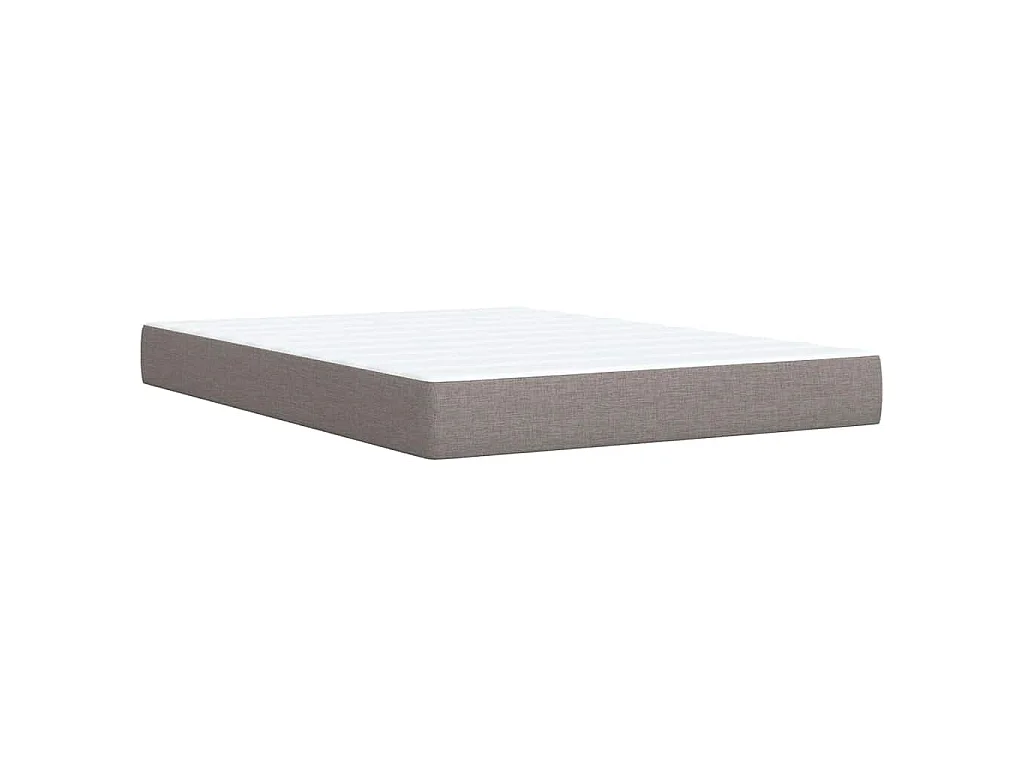 Boxspringbett mit Matratze Taupe 140x190 cm Stoff