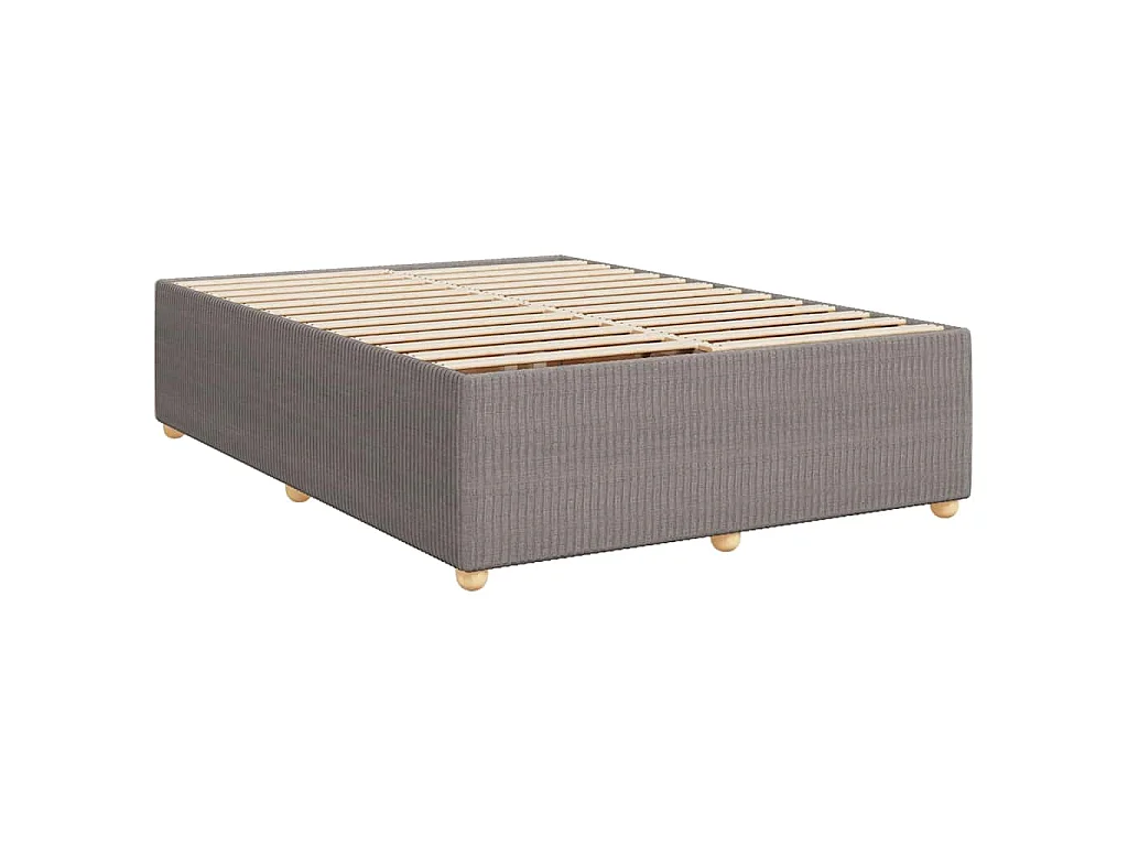 Boxspringbett mit Matratze Taupe 140x190 cm Stoff