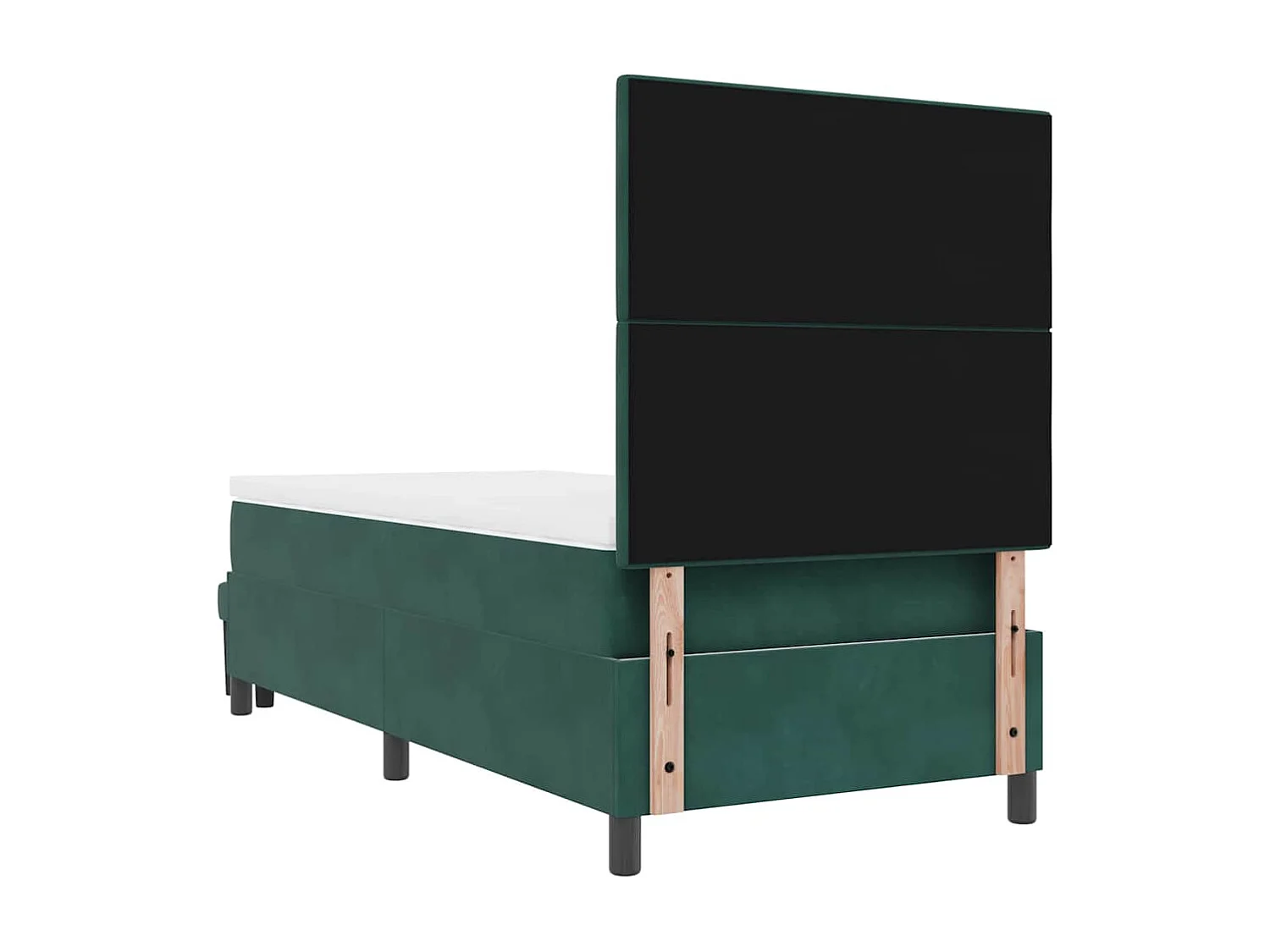 Boxspring bed met matras Donkergroen 90 x 200 cm Fluweel