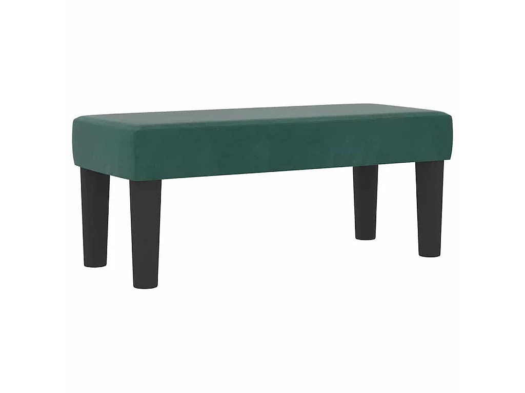 Boxspringbett mit Kopfteil Dunkelgrün 200 x 90 cm Samt