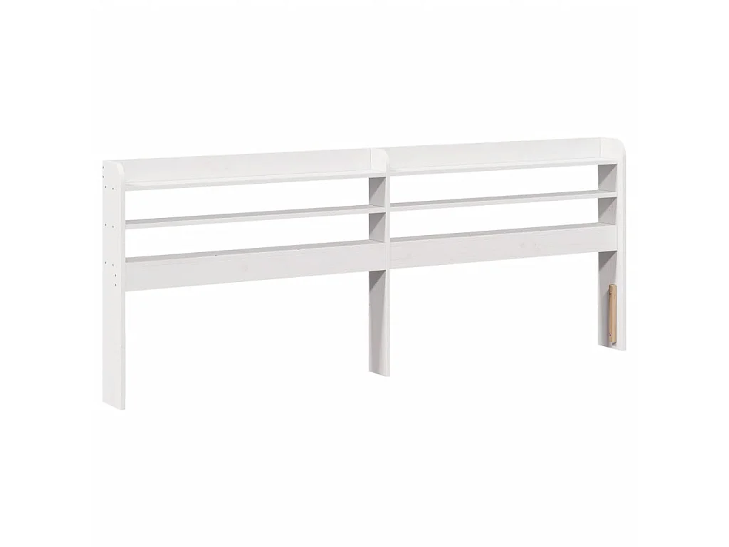 Cama sem colchão 180x200 cm madeira de pinho maciça branco