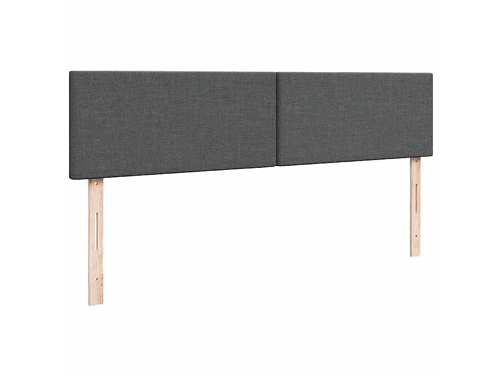 Pouf Letto con Materasso e LED Grigio Scuro 180x200cm Tessuto
