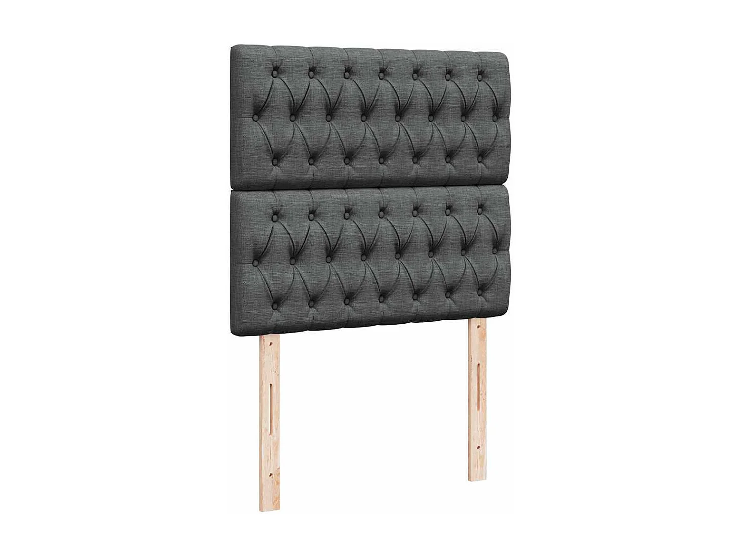 Struttura Letto Pouf con Materasso 90x190 cm in Tessuto