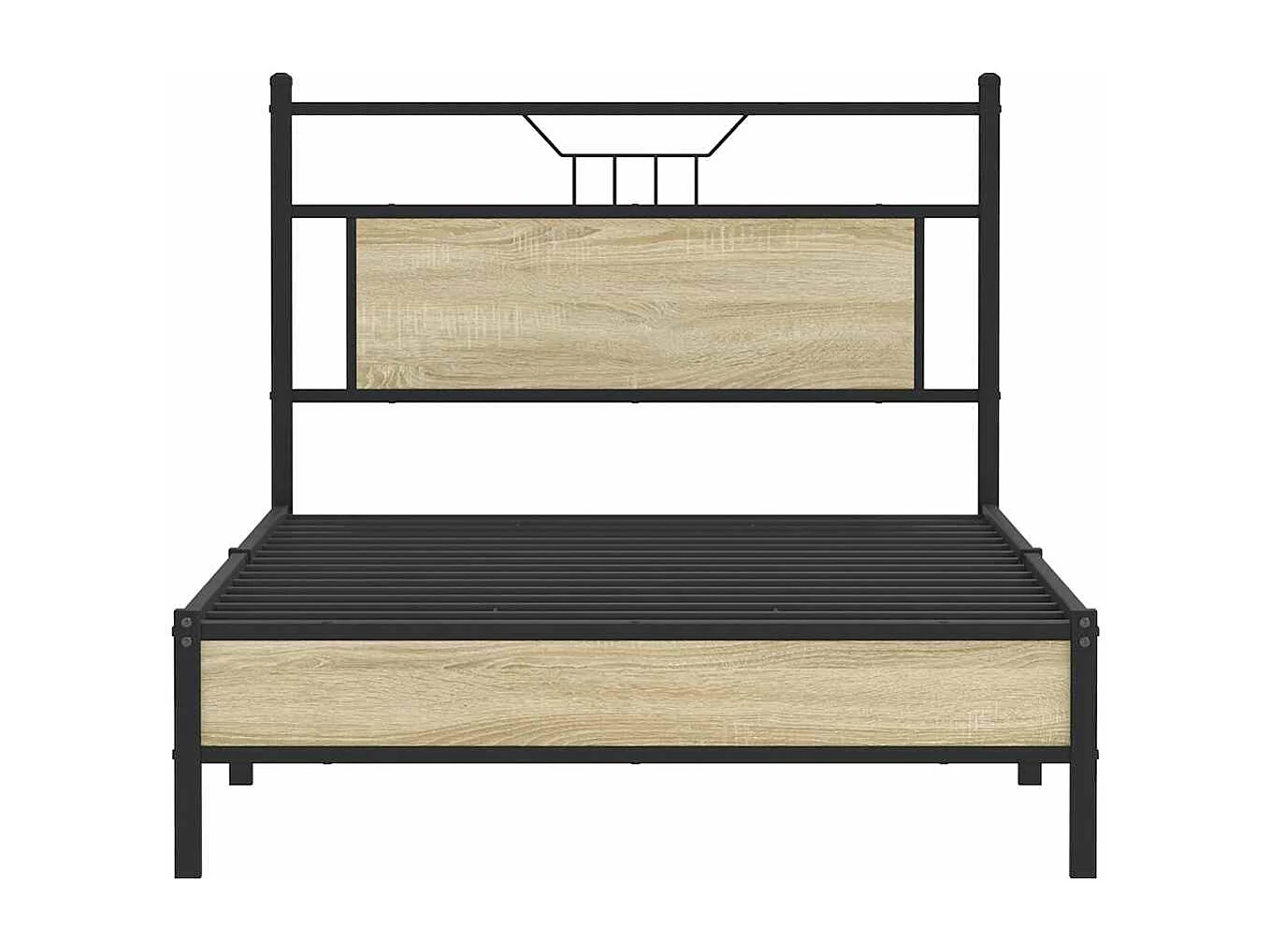 Bedframe zonder matras hout sonoma eikenkleurig 100x200 cm
