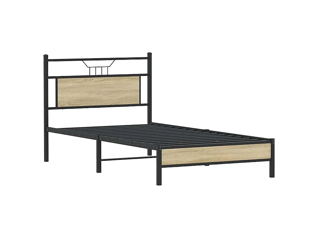 Giroletto senza Materasso Rovere Sonoma 100x200cm in Truciolato