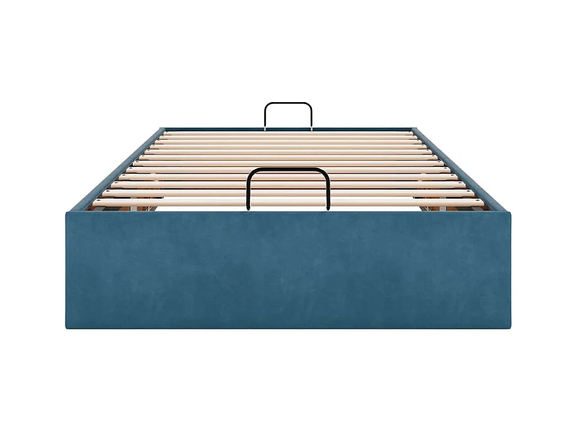 Bedframe zonder matras 80x200 cm fluweel donkerblauw
