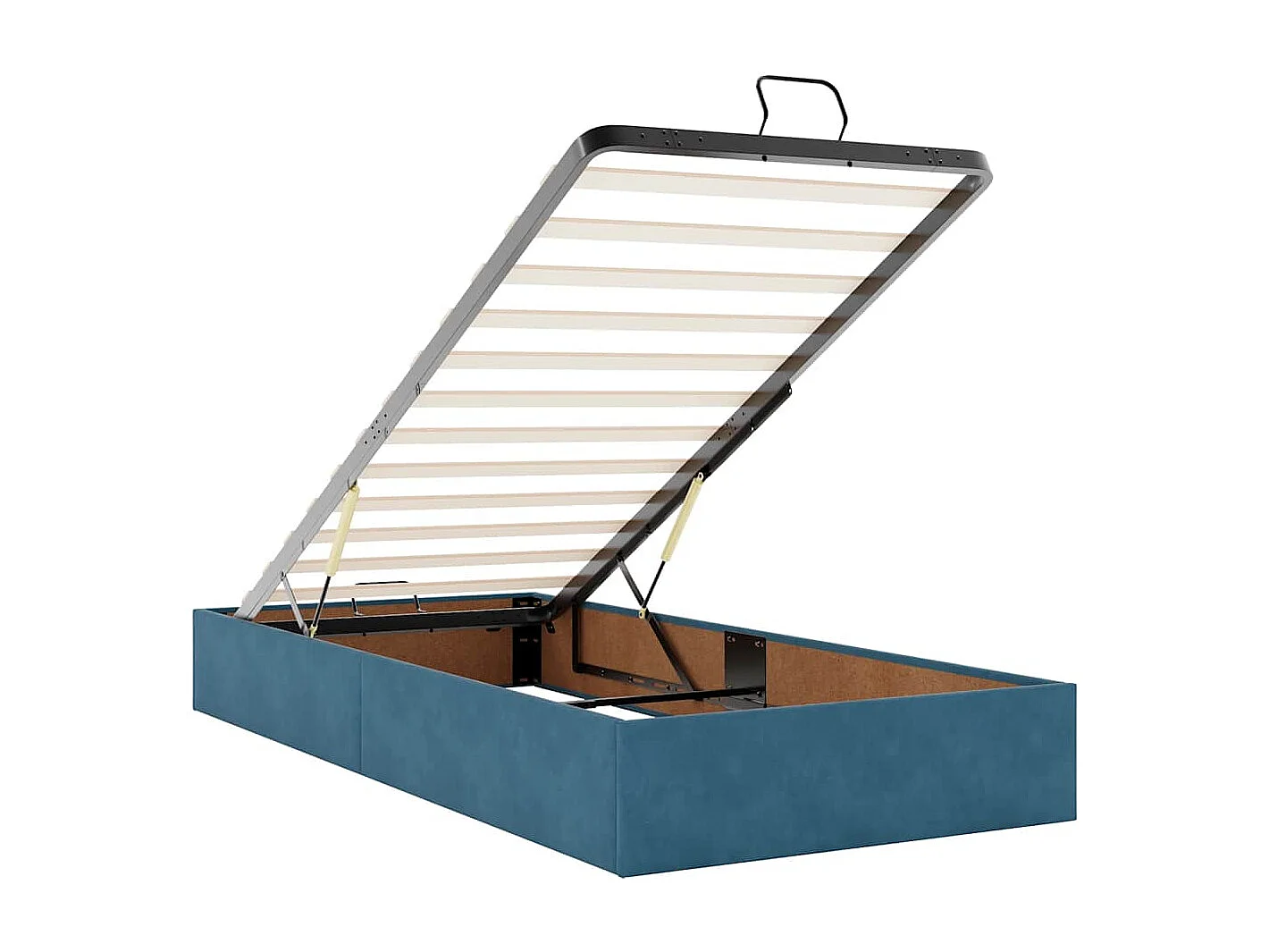 Bedframe zonder matras 80x200 cm fluweel donkerblauw