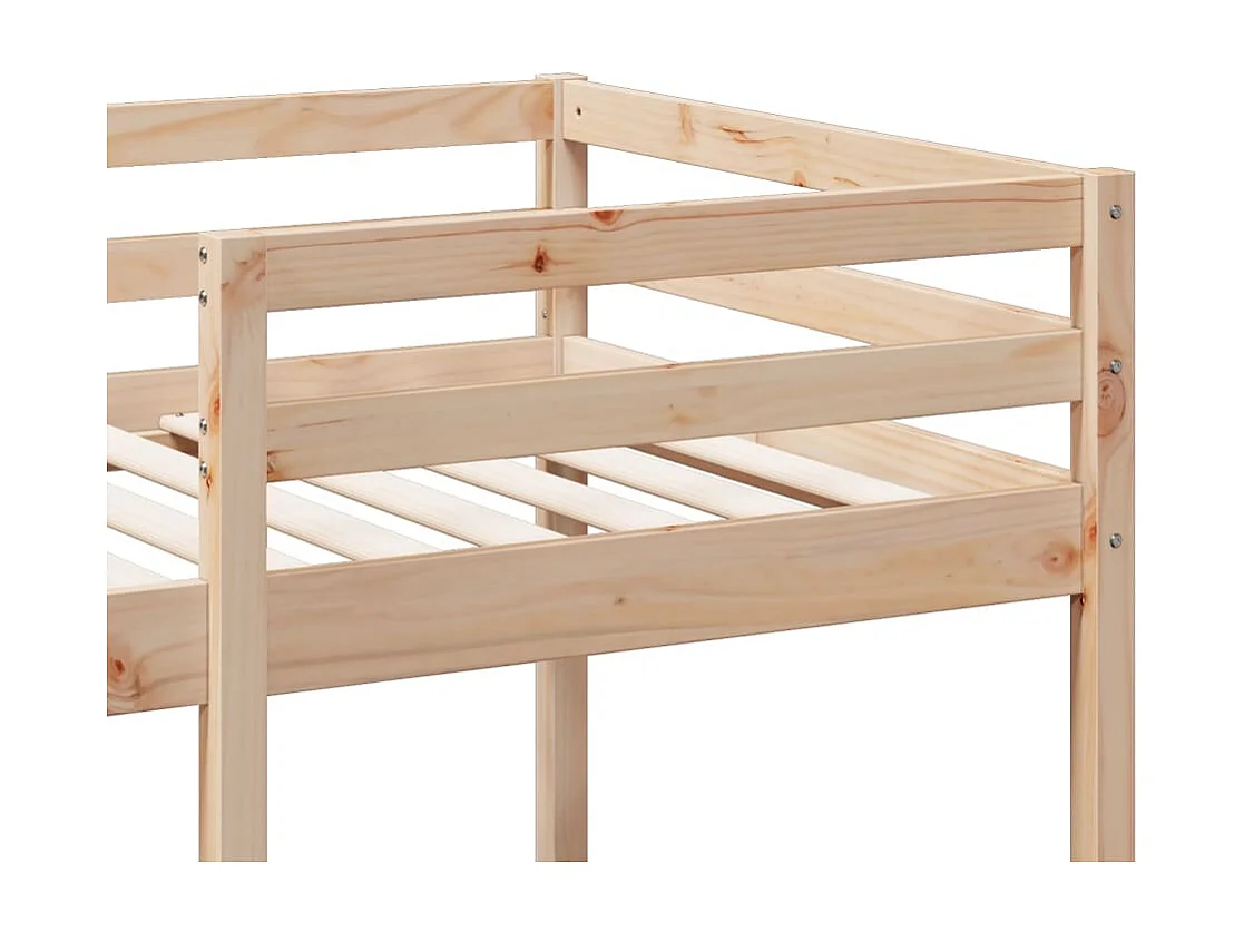 Cadre de lit superposé sans matelas 75x190cm bois de pin massif