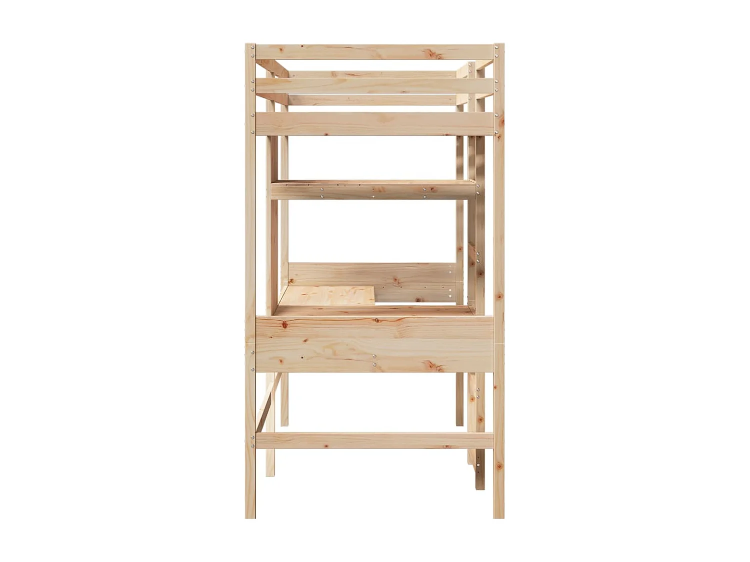 Giroletto Soppalco senza Materasso 75x190cm Legno Massello Pino