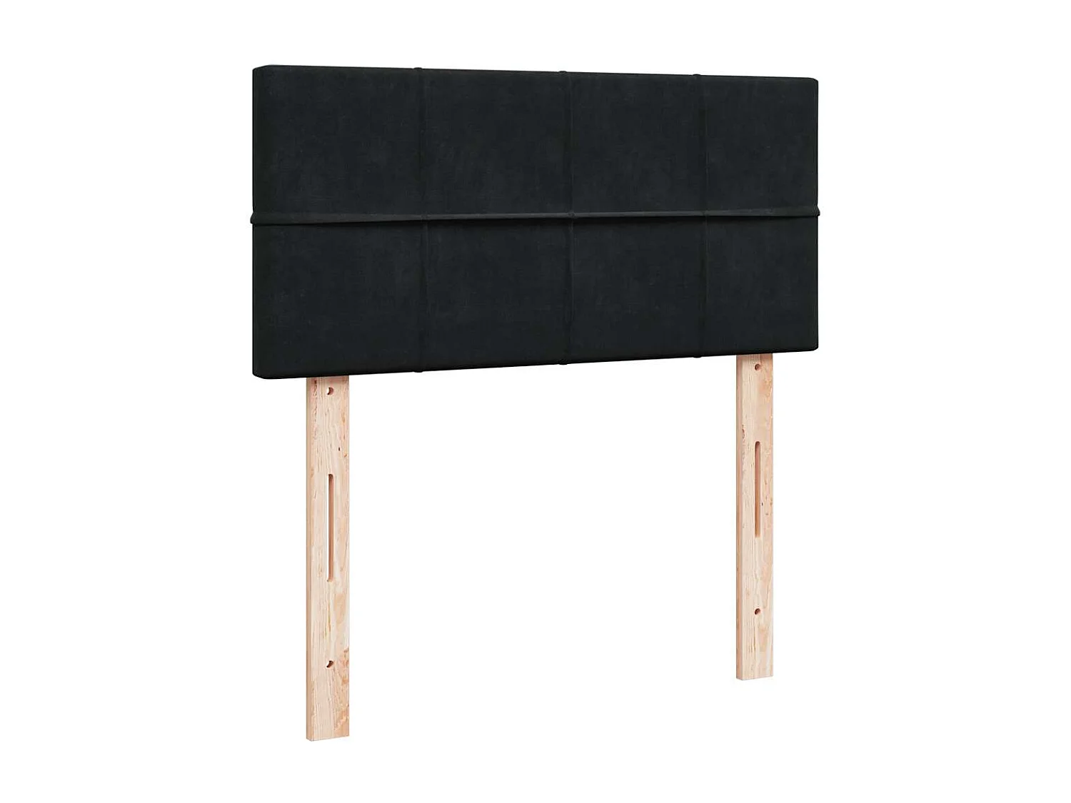Cama otomana con colchón y luces LED terciopelo negro 80x200cm