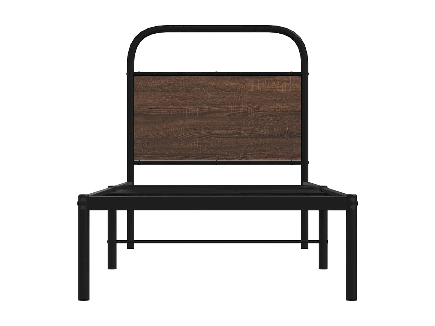 Estrutura cama s/ colchão derivados madeira carvalho castanho