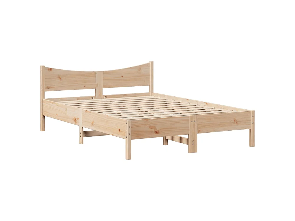 Cama sem colchão 135x190 cm madeira de pinho maciça