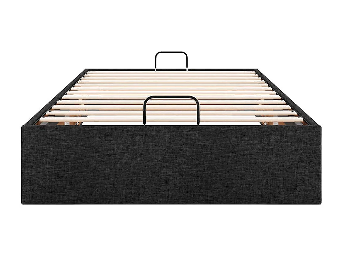 Bedframe zonder matras 80x200 cm stof zwart