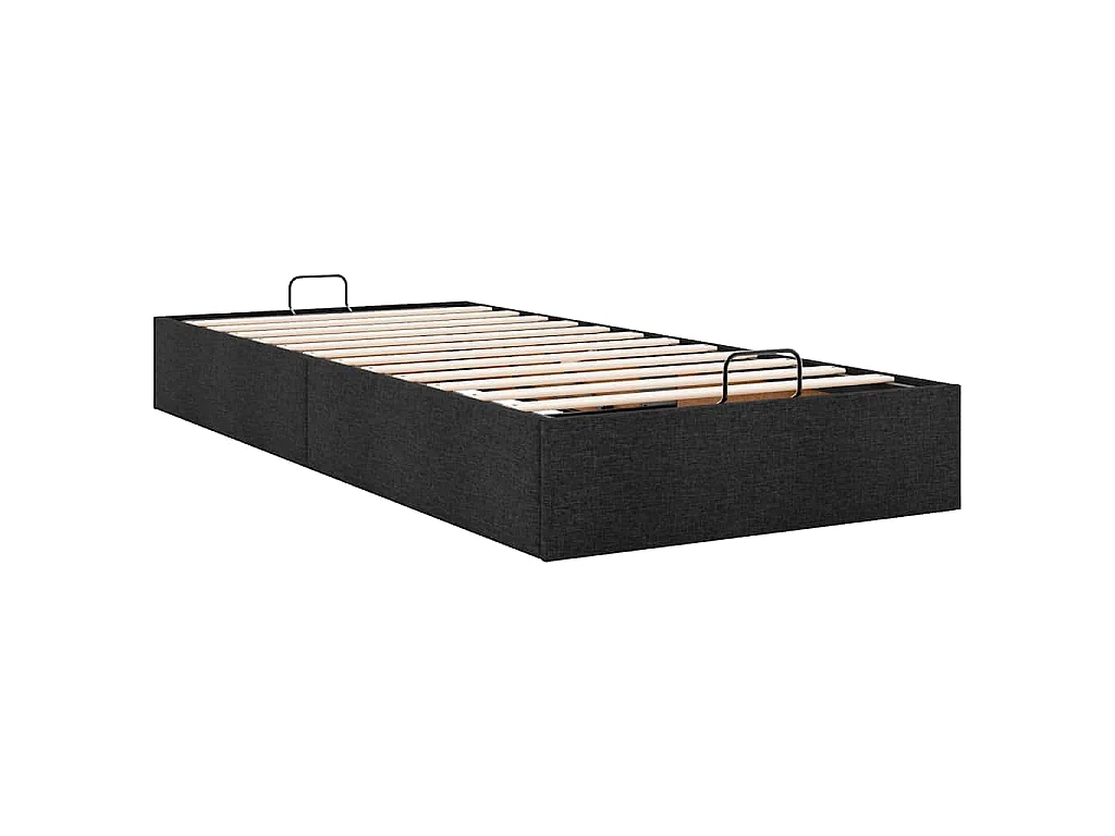 Bedframe zonder matras 80x200 cm stof zwart