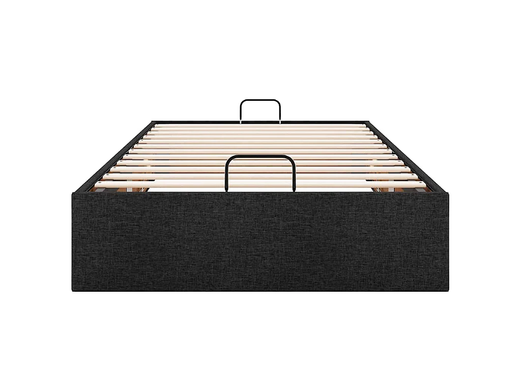 Bedframe zonder matras 80x200 cm stof zwart