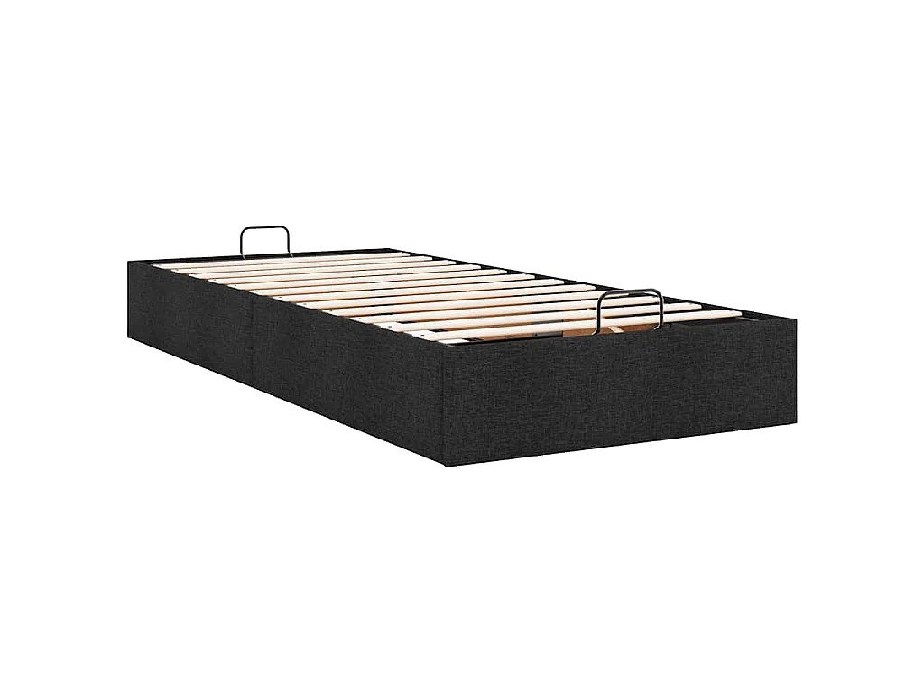 Bedframe zonder matras 80x200 cm stof zwart