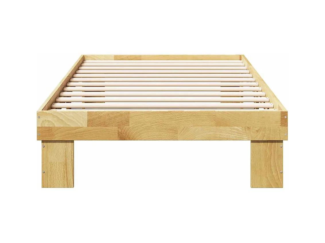 Struttura Letto Senza Materasso in Legno Massello di Rovere