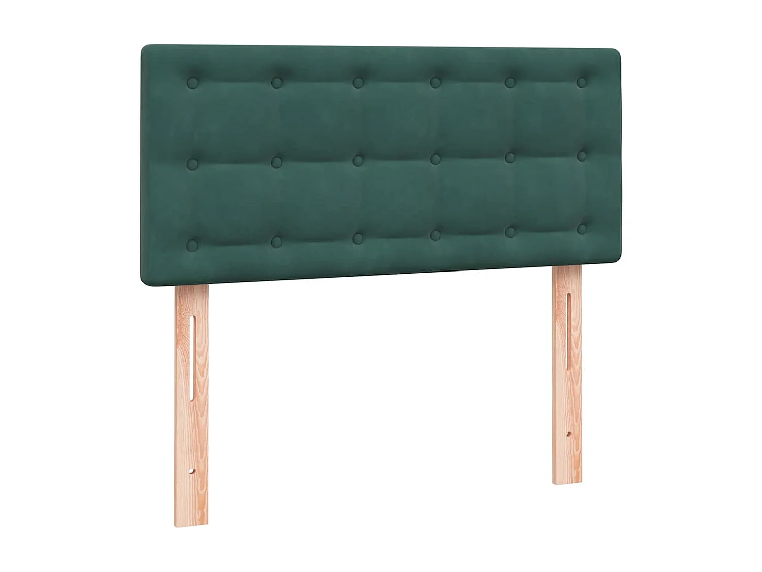 Boxspringbett mit Matratze Dunkelgrün 80x220 cm Samt