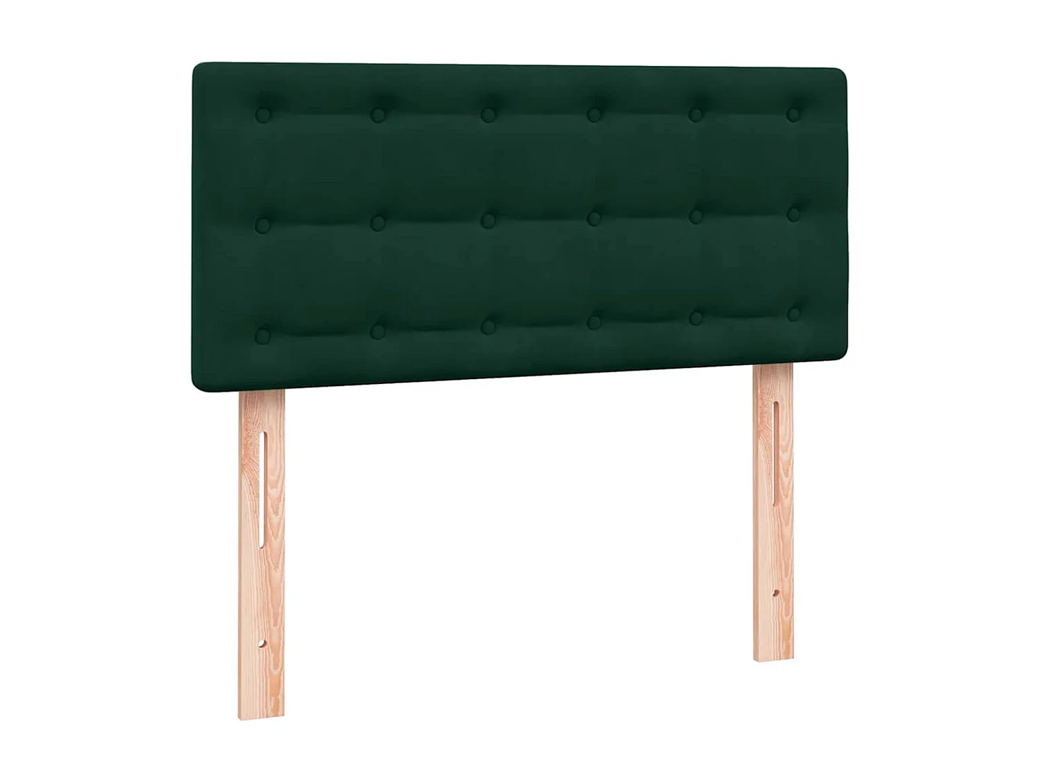 Sommier à lattes de lit et matelas vert foncé 80x220 cm velours