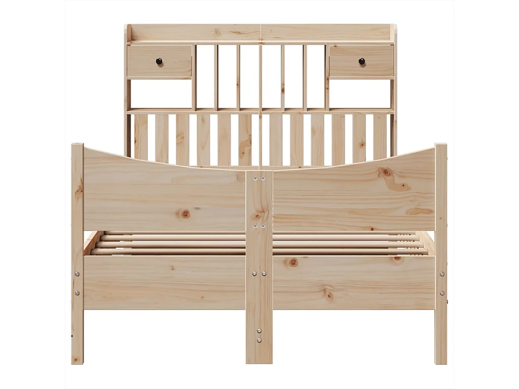 Cama sem colchão 135x190 cm madeira de pinho maciça