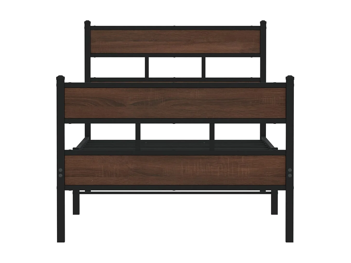 Bedframe met hoofdbord en voetbord zonder matras 75x190 cm