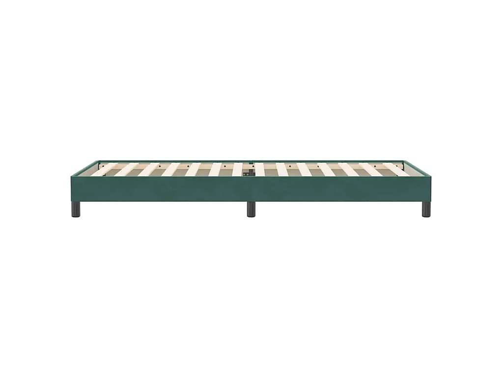 Sommier à lattes de lit sans matelas vert foncé 80x220 cm