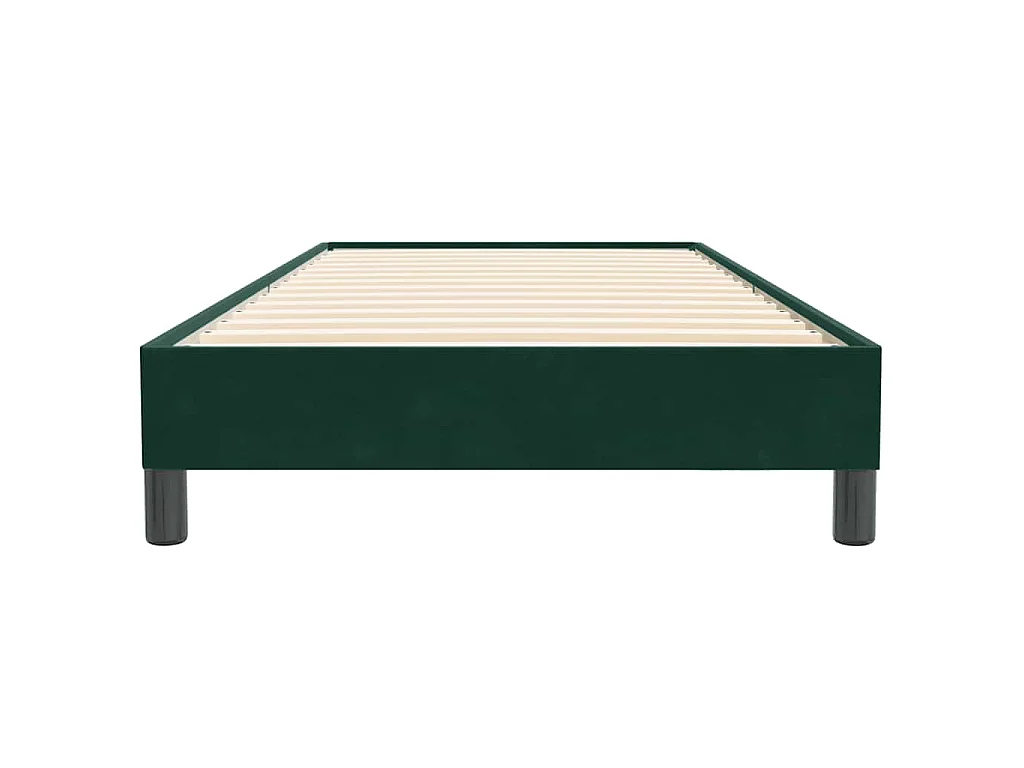 Sommier à lattes de lit sans matelas vert foncé 80x220 cm
