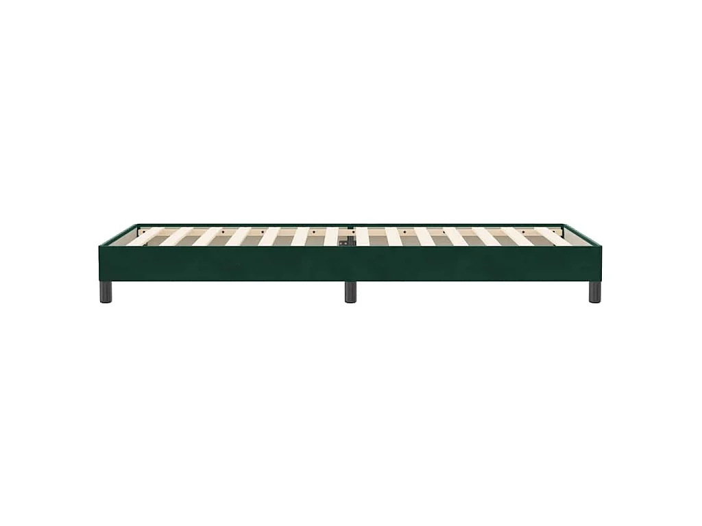 Sommier à lattes de lit sans matelas vert foncé 80x220 cm