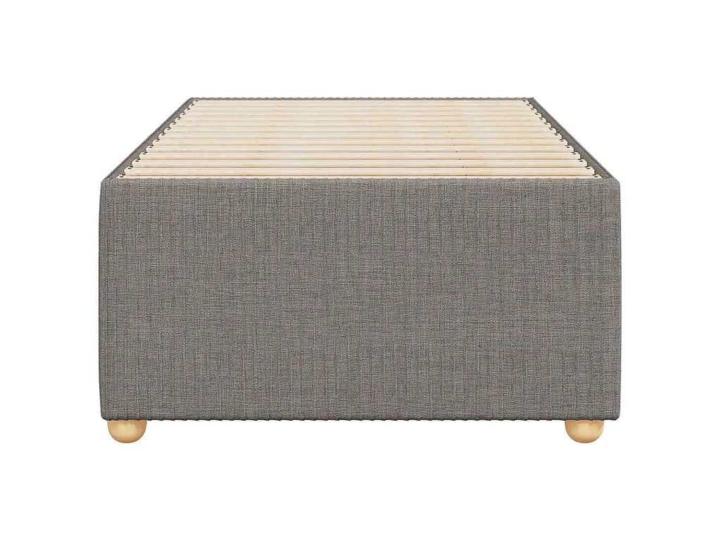 Bedframe zonder matras 80x200 cm stof taupe