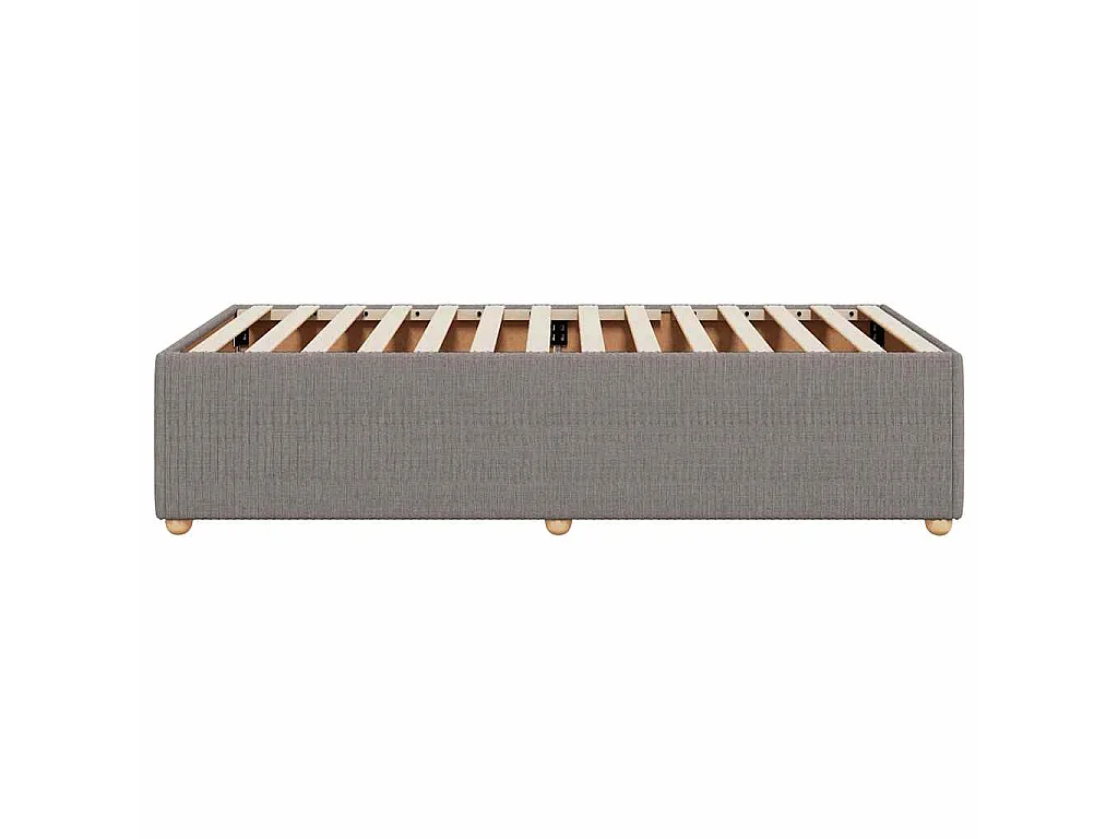 Bedframe zonder matras 80x200 cm stof taupe