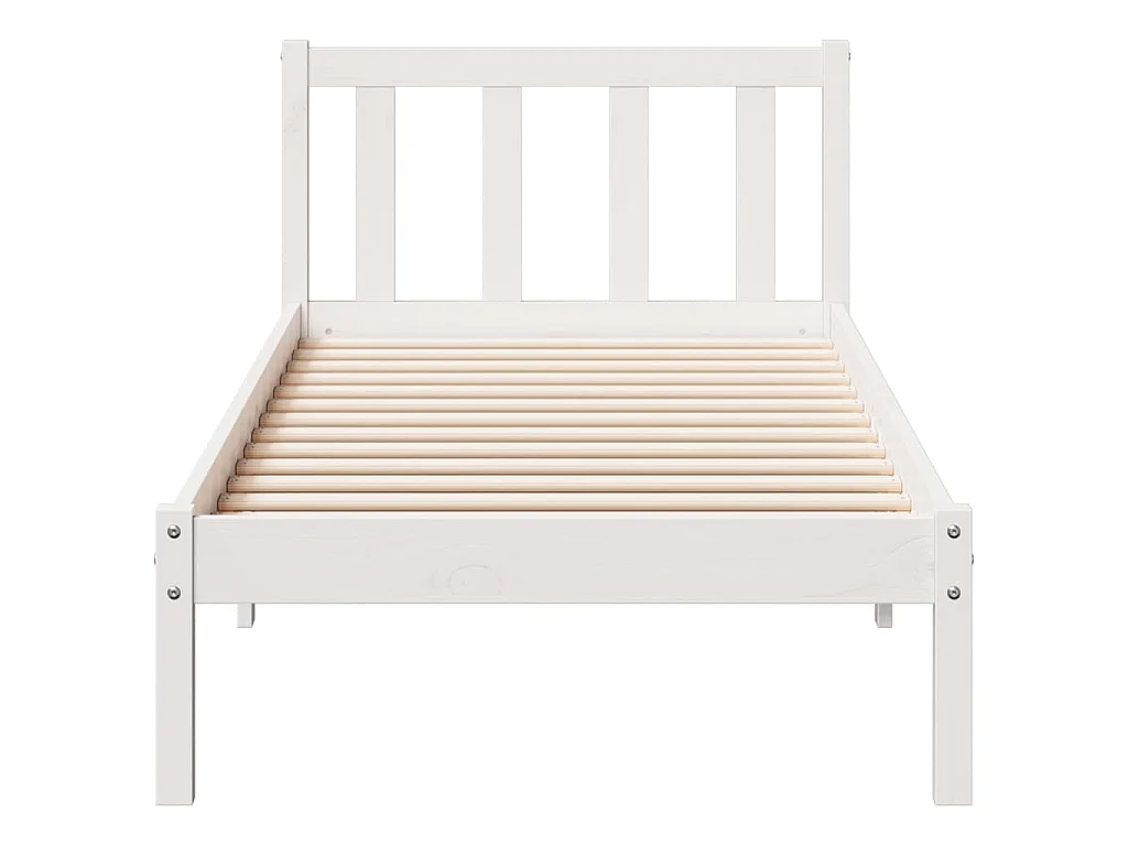 Cadre de lit extra long sans matelas 80x210 cm bois massif pin