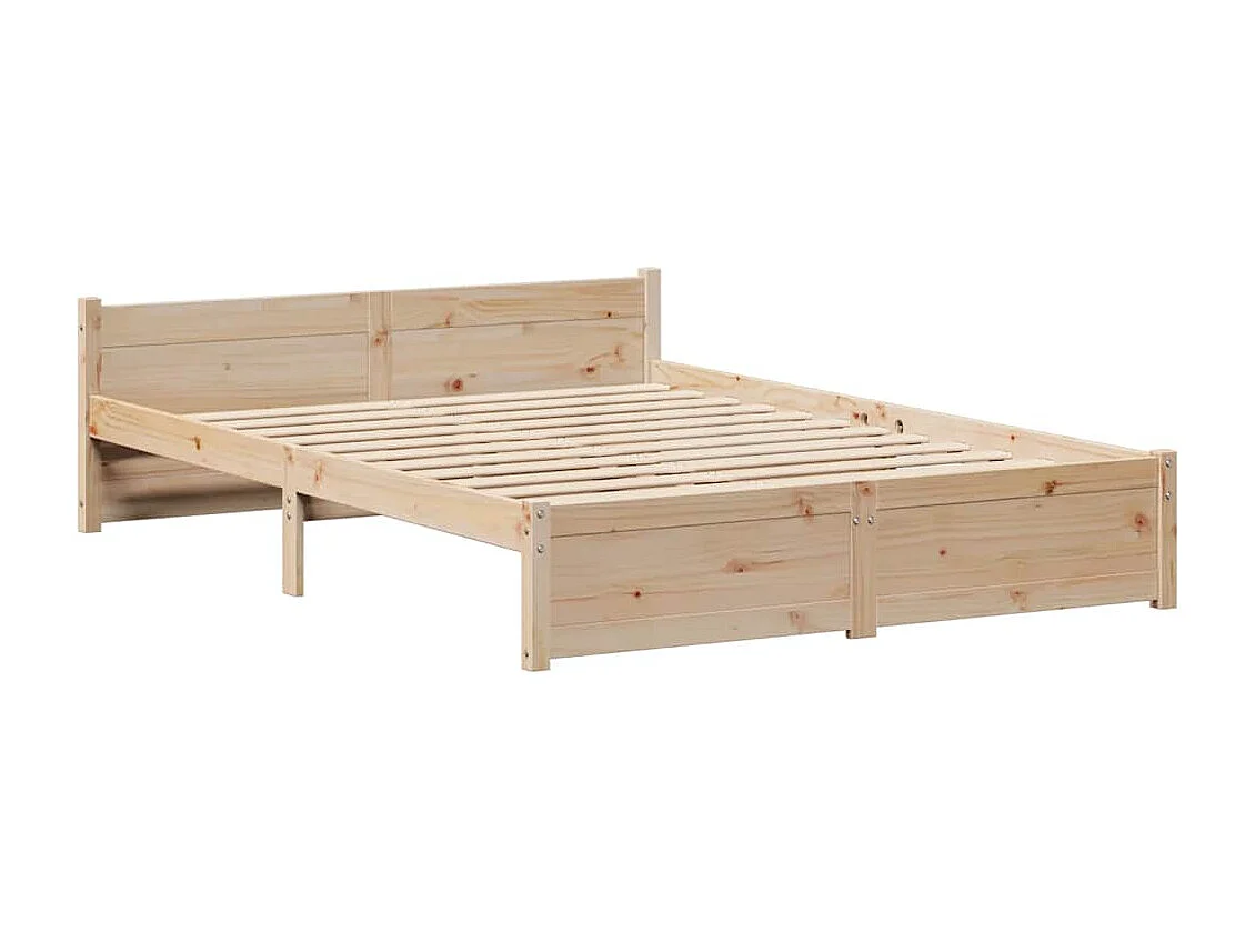 Cama sem colchão 135x190 cm madeira de pinho maciça