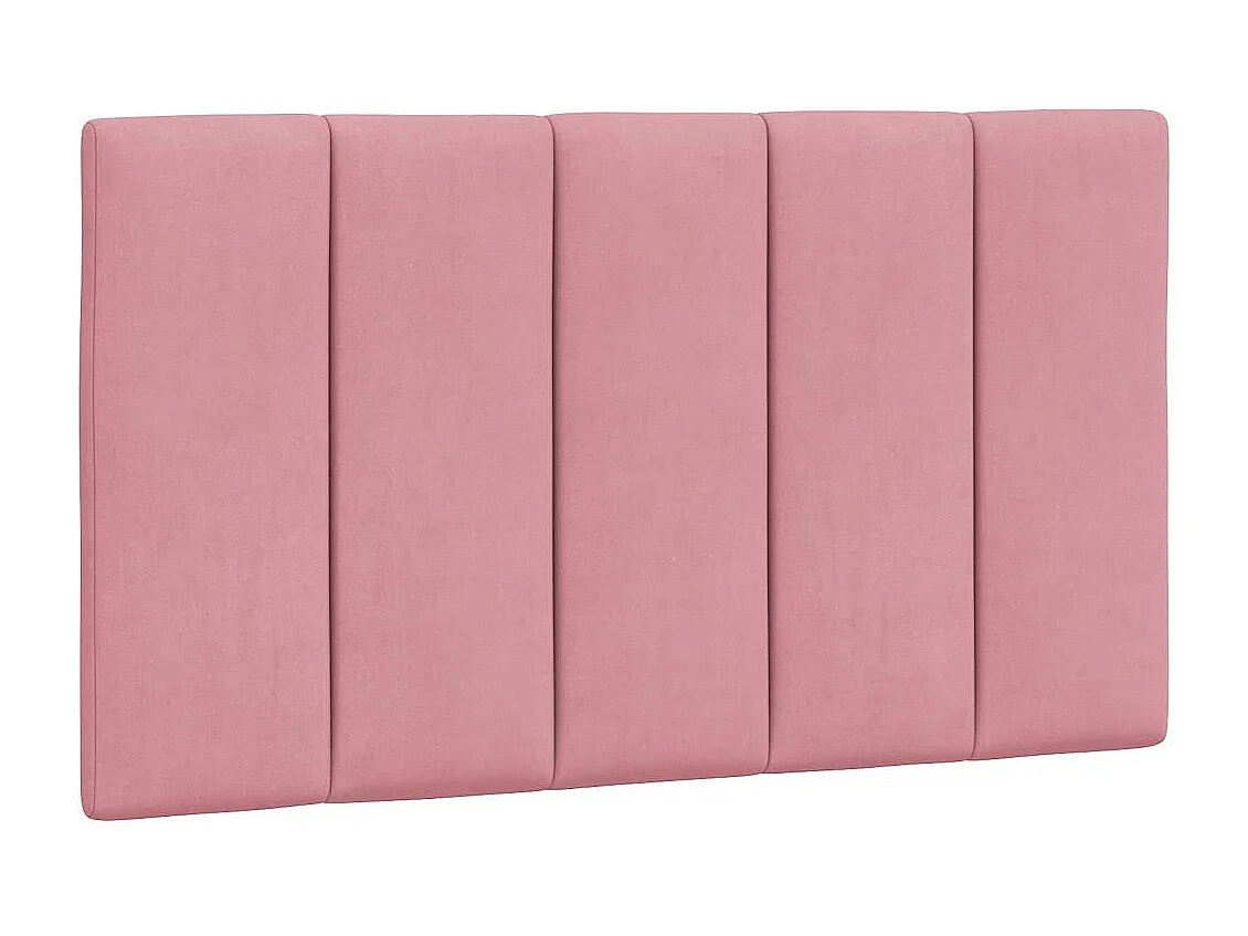 Cadre de lit sans matelas Hanko rose 80x200 cm velours