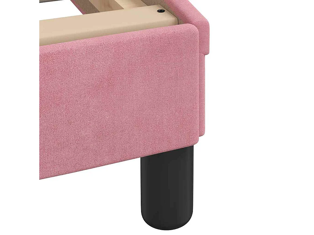 Giroletto senza Materasso Hanko Rosa 80x200 cm in Velluto
