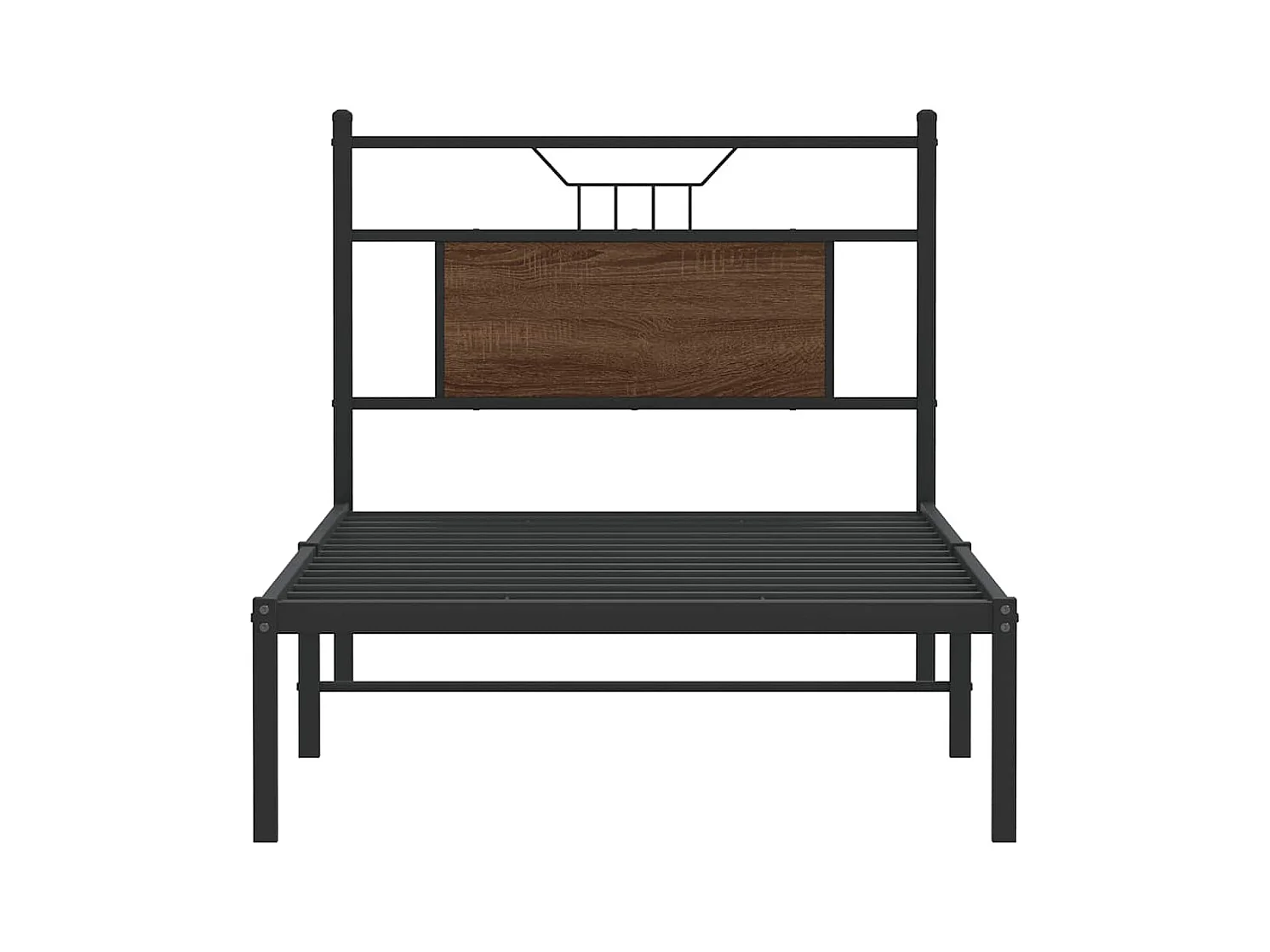 Bettgestell ohne Matratze Braun Eiche 80x200 cm Holzwerkstoff
