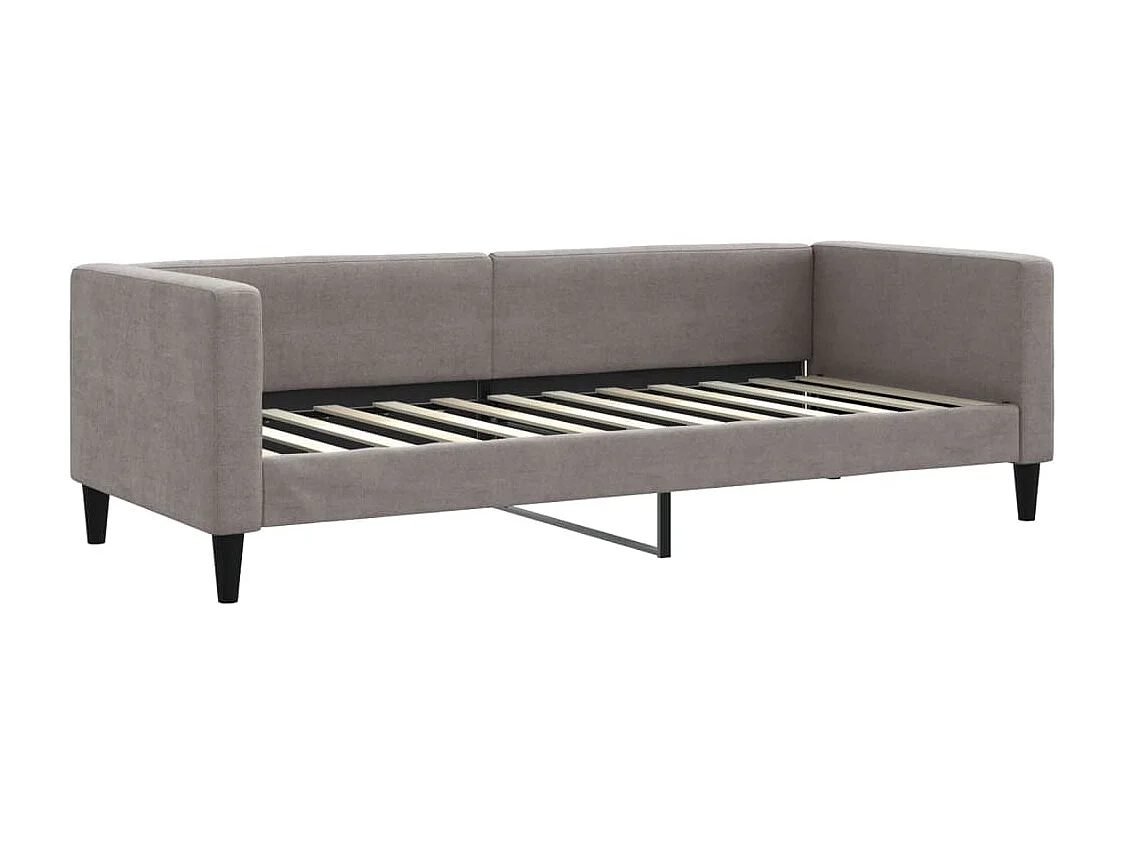 Divano Letto con Letto Estraibile Tortora 80x200 cm Tessuto