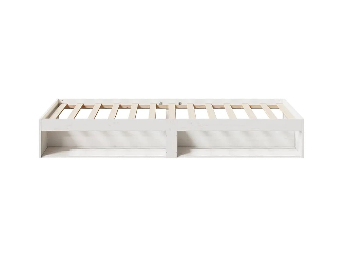 Lit de jour sans matelas blanc 75x190 cm bois de pin massif
