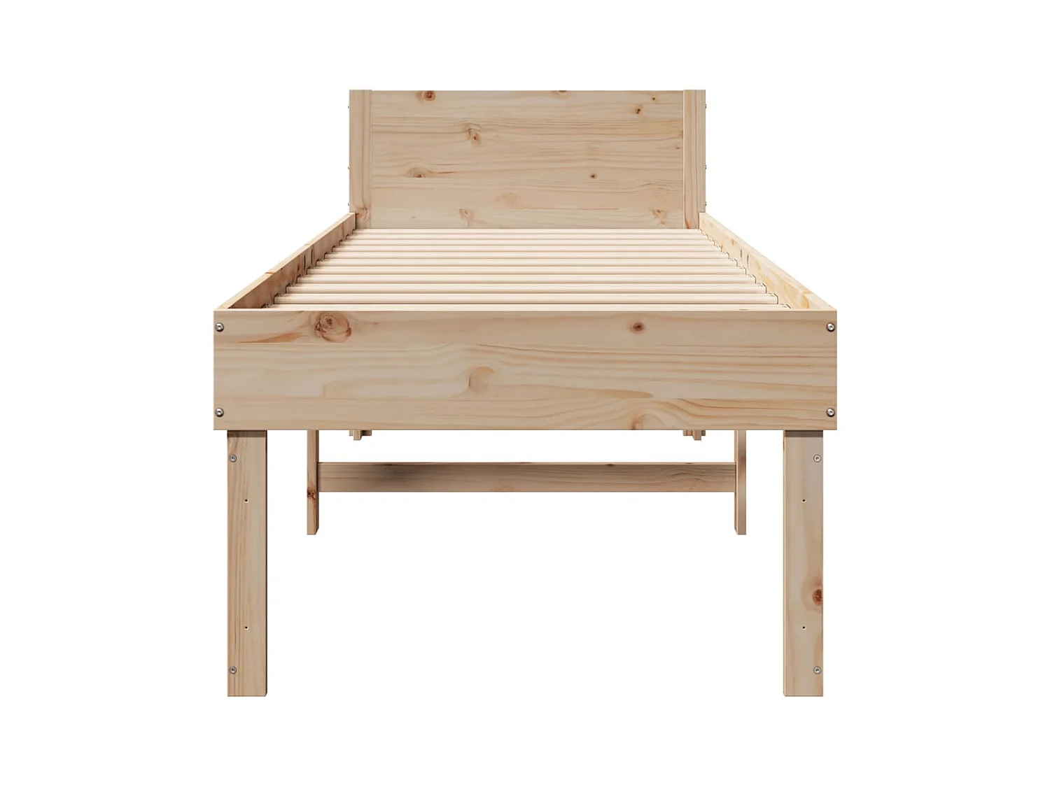 Cadre de lit sans matelas 80x200 cm bois massif de pin