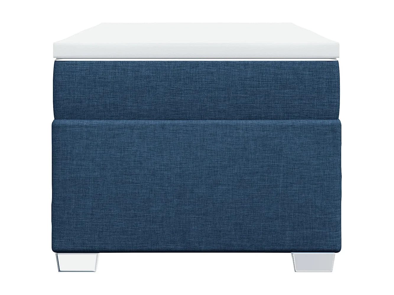 Boxspringbett mit Matratze Blau 80x200 cm Stoff