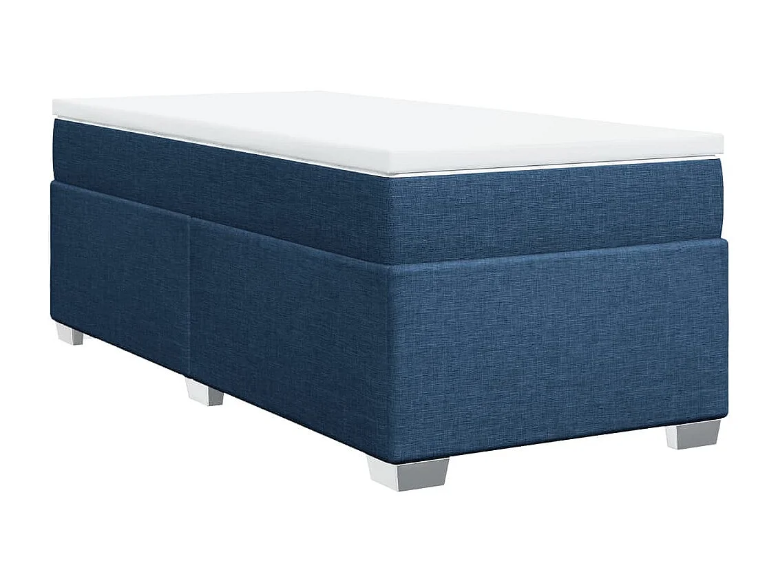 Sommier à lattes de lit avec matelas Bleu 80x200 cm Tissu