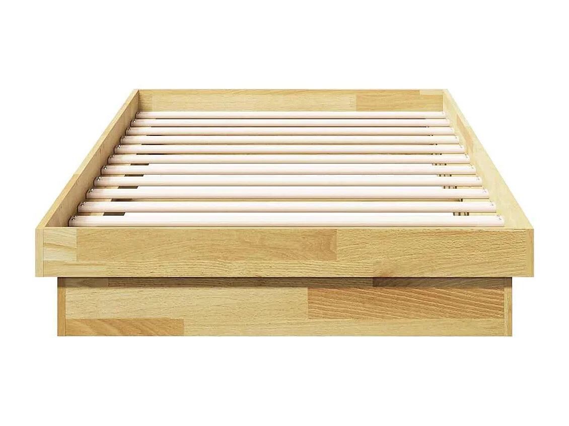 Bedframe zonder matras 80x200 cm massief eikenhout