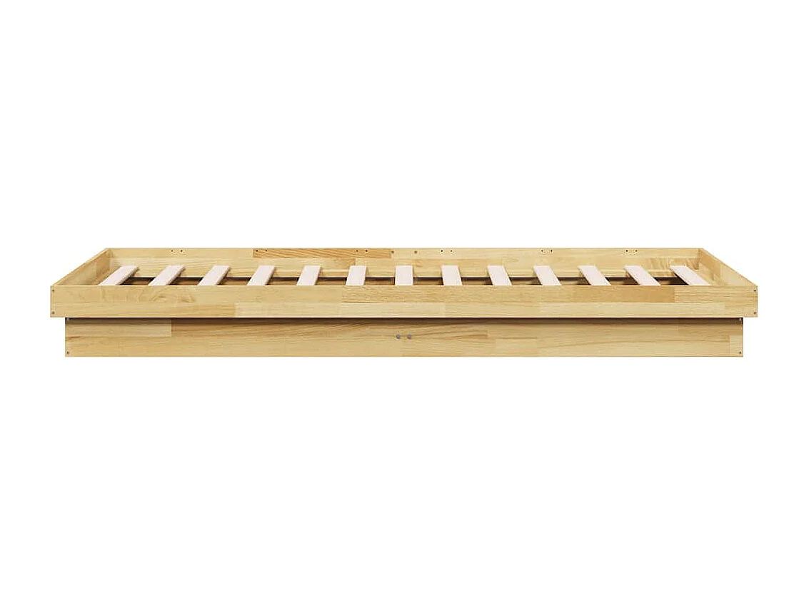 Bedframe zonder matras 80x200 cm massief eikenhout