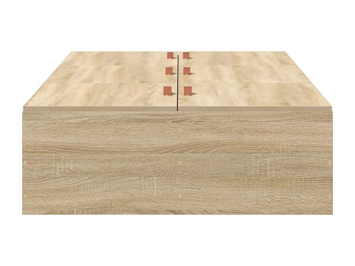 Cadre de lit avec rangement Chêne Sonoma 70 x 190 cm