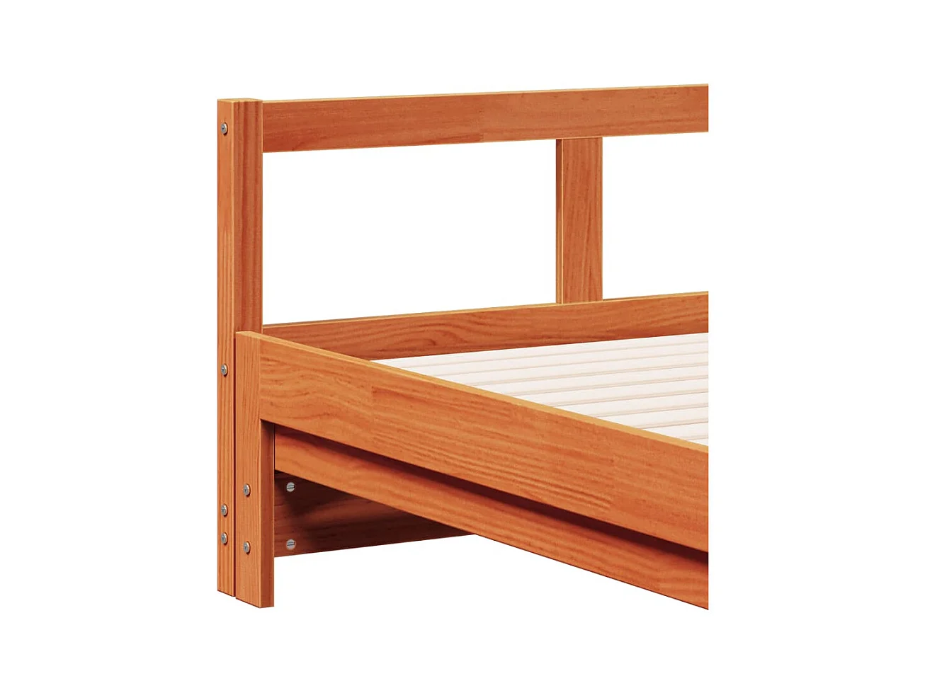 Lit de jour et lit gigogne et matelas 80x200 cm bois pin massif