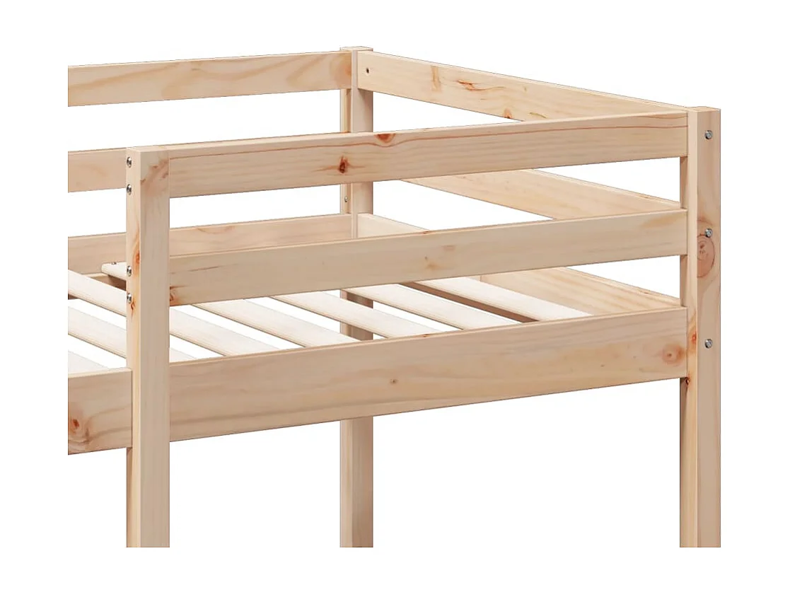 Giroletto Soppalco senza Materasso 80x200cm Legno Massello Pino